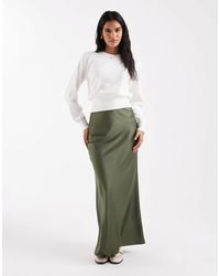 ASOS - Satin Bias Maxi Skirt - Lyst