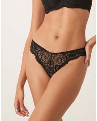 Boux Avenue - Emma Floral Lace Scallop Edge Comfy Thong - Lyst