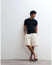 Weekday - Oversized Linen Blend Shorts - Lyst