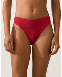 Oysho - Medium-coverage U-cut Crinkle Bikini Briefs - Lyst