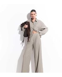 Kaiia - Exclusive Tailored Pleat Front Straight Leg Trousers Co-ord - Lyst