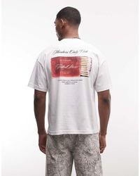 Faded Store - Logo T-Shirt With Matchbox Back Print - Lyst