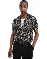 AllSaints - Rattle - chemise à manches courtes et imprimé style allumettes - Lyst