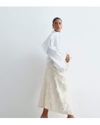 ARRANGE - Curve Structured Hitched Midaxi Skirt - Lyst