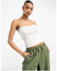 ASOS - Knitted Bandeau Top - Lyst
