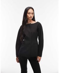 ARKET - Wool Blend Boat Neck Blazer - Lyst