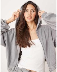 ASOS - Sudadera De Estar Por Casa Con Capucha De Felpa Mix & Match De - Lyst