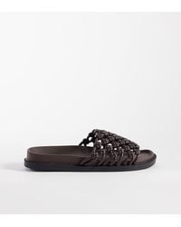 SEQWL Wide Fit - Woven Flat Sandals - Lyst