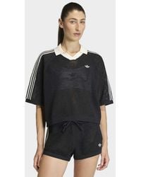 adidas Originals - Knitted Crochet Polo - Lyst