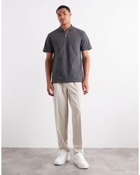 ASOS - Linen Look Oversized Tapered Smart Trousers With Elasticated Waist - Lyst