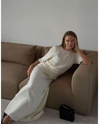 NA-KD - Draped Short Sleeve Maxi Dress - Lyst