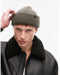 AllSaints - Merino Wool Fisherman Beanie - Lyst