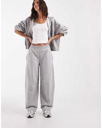 ASOS - Barrel Leg Brushback joggers - Lyst
