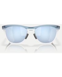 Oakley - Frogskins Range Round Polarised Sunglasses With Mirrored Lens - Lyst