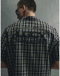 River Island - Boxy Fit Cotton Check Legacy Shirt - Lyst