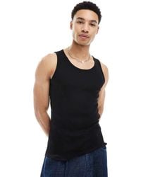 Weekday - Standard Fit Vest Tank Top - Lyst