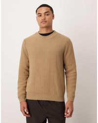 Mango - Jersey Con Cuello Redondo De -Neutro - Lyst