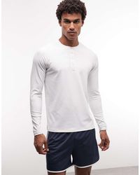 4505 - Lightweight Performance Waffle Henley Long Sleeve With Quick Dry - Lyst