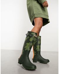 Barbour - Exclusivité x asos - bede - bottes hautes en caoutchouc - camouflage - Lyst