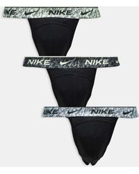 Nike - – everyday cotton stretch – 3er-pack jockstraps - Lyst
