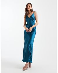 black maxi dress ruffle Otna Ruffle Detail Chiffon Maxi Dress in Black