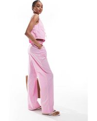 ONLY - Wide Leg Boxer Detail Trousers Co-Ord - Lyst