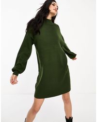 Vero Moda - Knitted Funnel Neck Mini Dress - Lyst