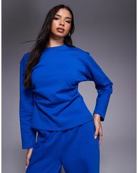 ASOS - T-shirt corset d'ensemble à manches longues en maille interlock - Lyst