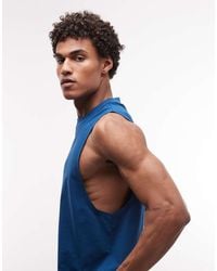 4505 - Icon Cotton Drop Armhole Training Singlet With Quick Dry Finish - Lyst
