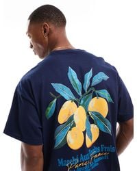 ASOS - Oversized T-shirt With Fruit Back Print - Lyst