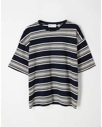 ASOS COLLECTIVE - Oversized Heavyweight Textured Striped T-shirt - Lyst