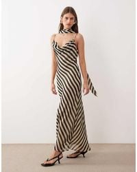Mango Sequin Embroidered Midi Slip Dress | Lyst UK