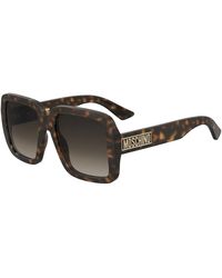 Moschino - Moschino Zonnebril Oversized Zonnebril Met Getinte Glazen - Lyst