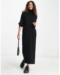Y.A.S - Knitted Roll Neck Midi Dress - Lyst
