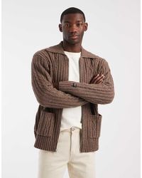 Levi's - Jersey Con Cremallera De Punto Grueso Rico En Lana De - Lyst
