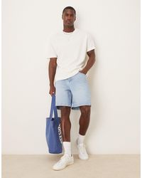ASOS - Mid Length Denim Jort - Lyst