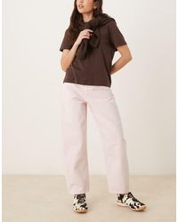 ASOS - High Waist Barrel Jean - Lyst