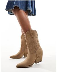 Truffle Collection - Bottes style western - sable - Lyst
