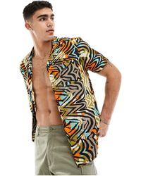 Another Influence - – strand-hemd mit tigermuster, kombiteil - Lyst