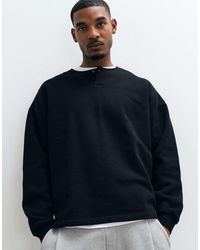 ASOS - Premium Heavyweight Extreme Oversized Henley - Lyst