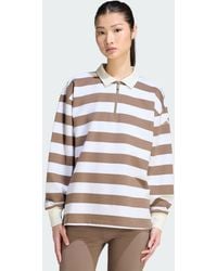 adidas Originals - – essentials contemporary – langärmliges polohemd aus french terry - Lyst