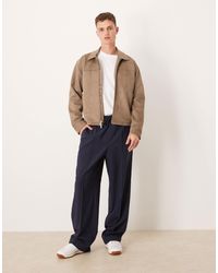 Abercrombie & Fitch - – leichte cropped-jacke aus wildleder - Lyst