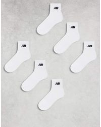 New Balance - Logo 6 Pack Ankle Socks - Lyst