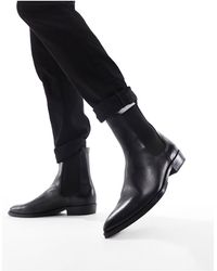AllSaints - Steam Leather Boots - Lyst
