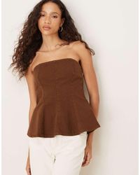 ASOS - Top A Fascia Strutturato - Lyst
