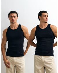 Jack & Jones - 2 Pack Rib Vest - Lyst