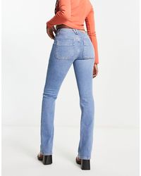 Free People - Jean slim bootcut à taille basse - clair - Lyst