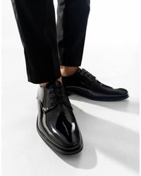 Base London - Marley Lace Up Patent Shoe - Lyst