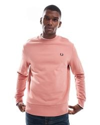 Fred Perry - Crew Neck Sweatshirt - Lyst