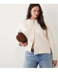 ASOS - Asos Design Curve Relaxed Cardigan With Side Split Detail - Lyst